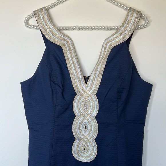 LILLY PULITZER VALLI SHIFT DRESS IN TRUE NAVY ~ NWT - Picture 5 of 15
